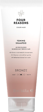 Тонирующий шампунь для поддержания цвета окрашенных волос Four Reasons Color Mask Toning Shampoo Bronze Бронза
