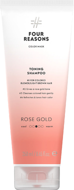 Тонирующий шампунь для поддержания цвета окрашенных волос Four Reasons Color Mask Toning Shampoo Roze Gold Розовое золото