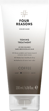 Тонирующая маска для поддержания цвета окрашенных волос Four Reasons Color Mask Toning Treatment Coffee Кофе