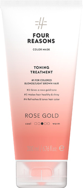 Тонирующая маска для поддержания цвета окрашенных волос Four Reasons Color Mask Toning Treatment Roze Gold Розовое золото